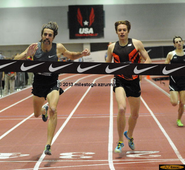 Will Leer captured the distance double championship, with a thrilling win in the men's mile.
